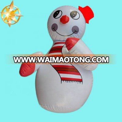 Christmas party inflatable snowman model doesn't fall on children's toys